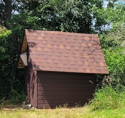 Minnesota roof repair for shed after picture