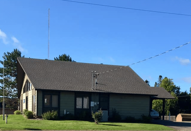 Asphalt roofing job completed for business in Pine River MN closer view