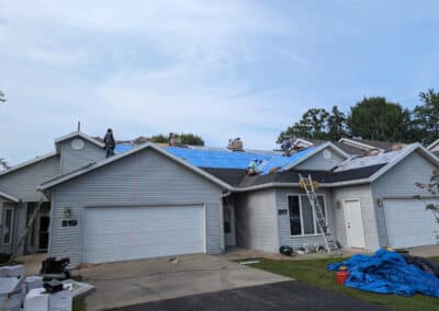 Roof replacement review from Carla Quinn on Google of work in progress 2