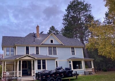 Asphalt roof repair work in Pine River MN