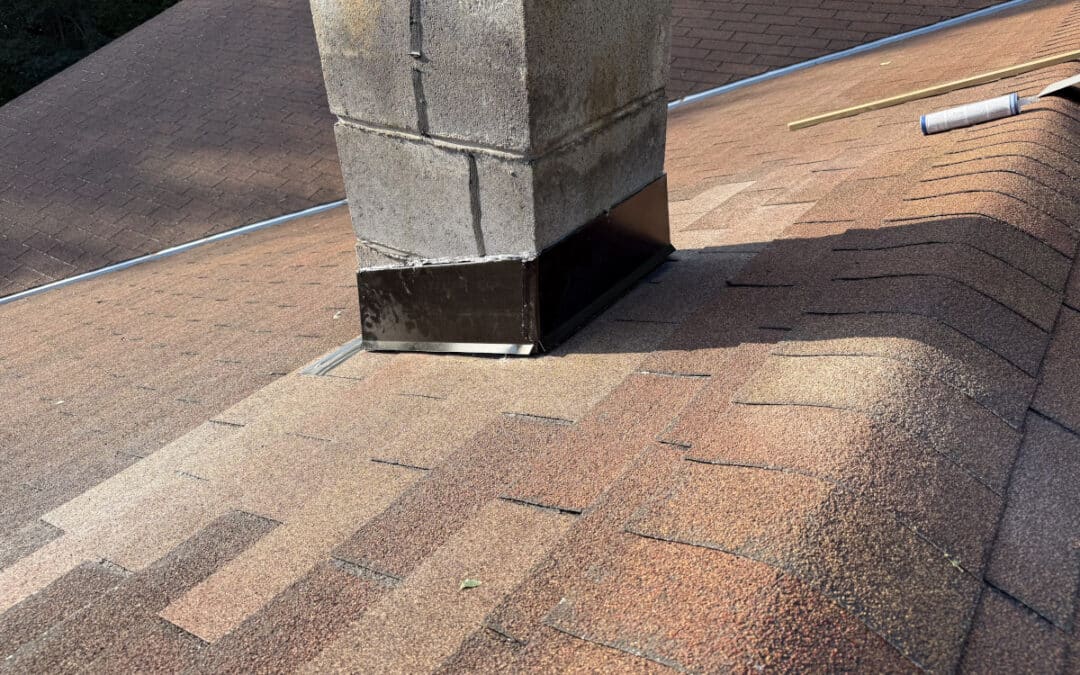 Chimney flashing repair completed in Pillager MN