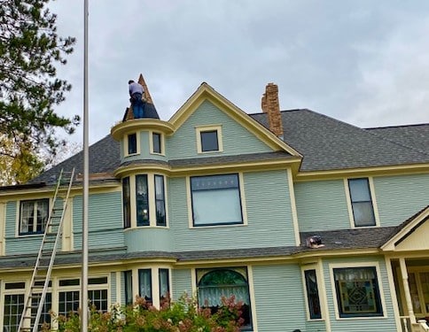 Roof repair work in Pine River MN