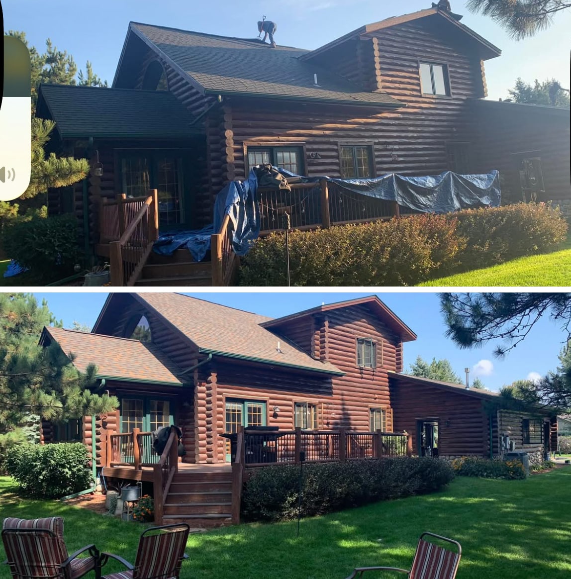 Roof replacement job in nearby city, Rice MN